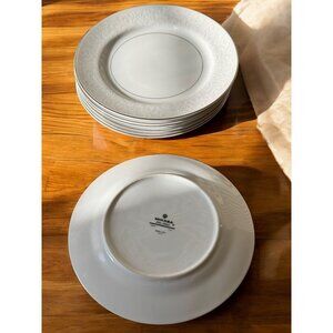 Mikasa Fine China Bridal Veil 5559 -‎ Set of 7 Saucer Plates, Narumi Japan